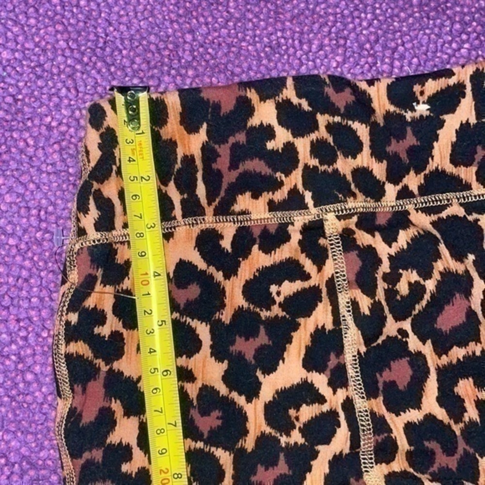NWOT J crew weekend 7/8 high-rise leggings in leopard Slim fit 25" inseam XXS - Picture 5 of 10